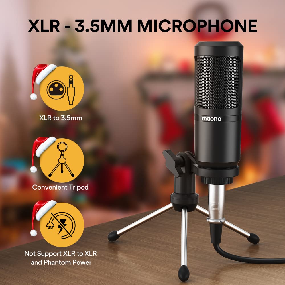 Amazon.com: MAONO MaonoCaster Lite AU-AM200-S1 All-in-One Podcast